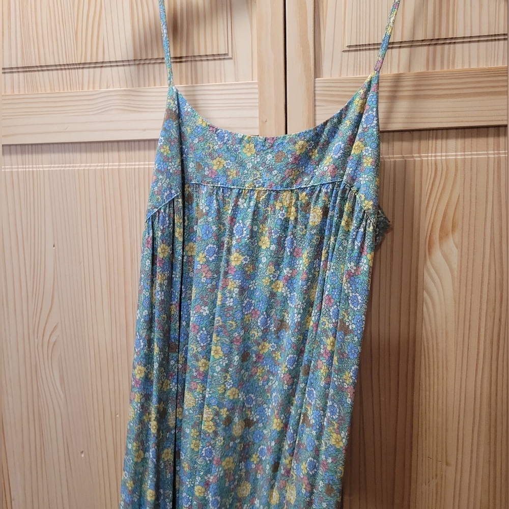 Natural Life Floral Maxi Dress - Green and Yellow - Picture 3 of 7